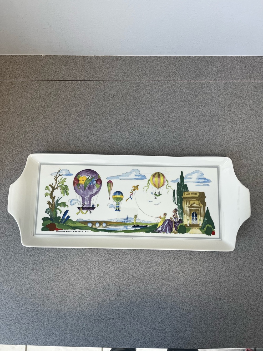 Villeroy & Boch Le Ballon White Sandwich Serving Tray 16 x 6